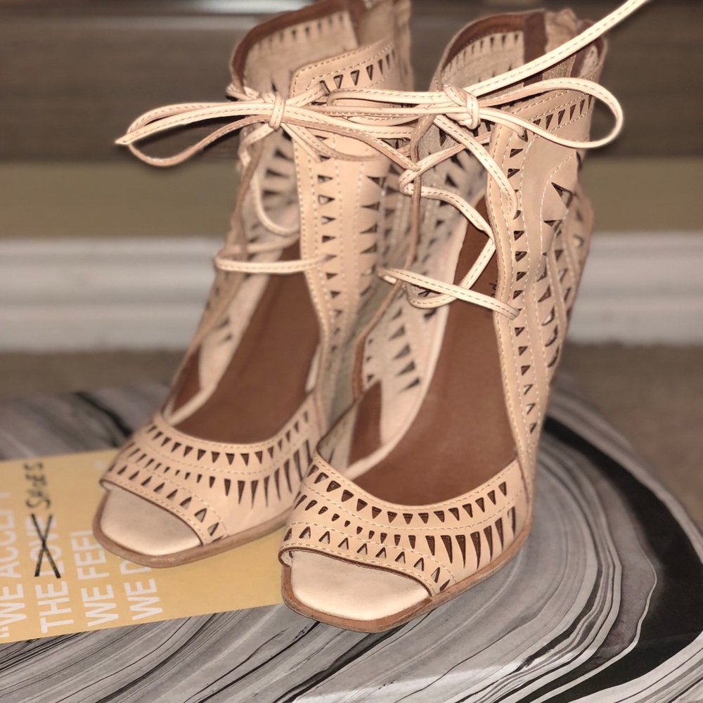 Jeffery Campbell Tan Wedge